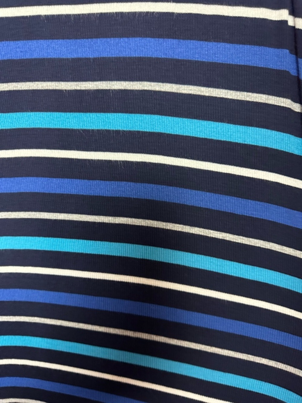 Peyton Jensen Ribbed Knit Tank Dress Striped Midi Blue Size M - Picture 5 of 5